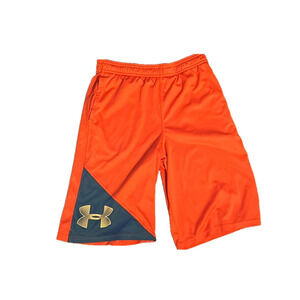 🌿Under Armour boys youth large shorts, orange and blue-grey🌿